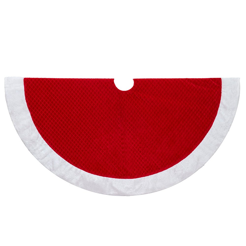 Kurt Adler 50-Inch Fur Border Tree Skirt TS0314